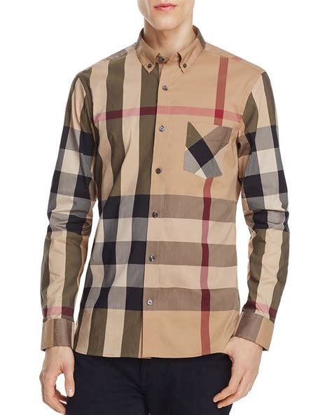 burberry thornaby shirt|Burberry Thornaby Plaid Regular Fit Button.